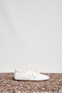 Luca Shoe in Cream Textured Leather