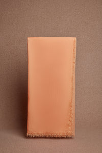 Botanical Dye Scarf in Fluorescent Orange Cashmere