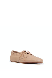 Luca Shoe in Dark Camel Texture Leather