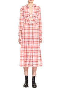 レッドチェックのアップサイクルコットンのガイアブラレット