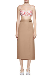 レッドチェックのアップサイクルコットンのガイアブラレット