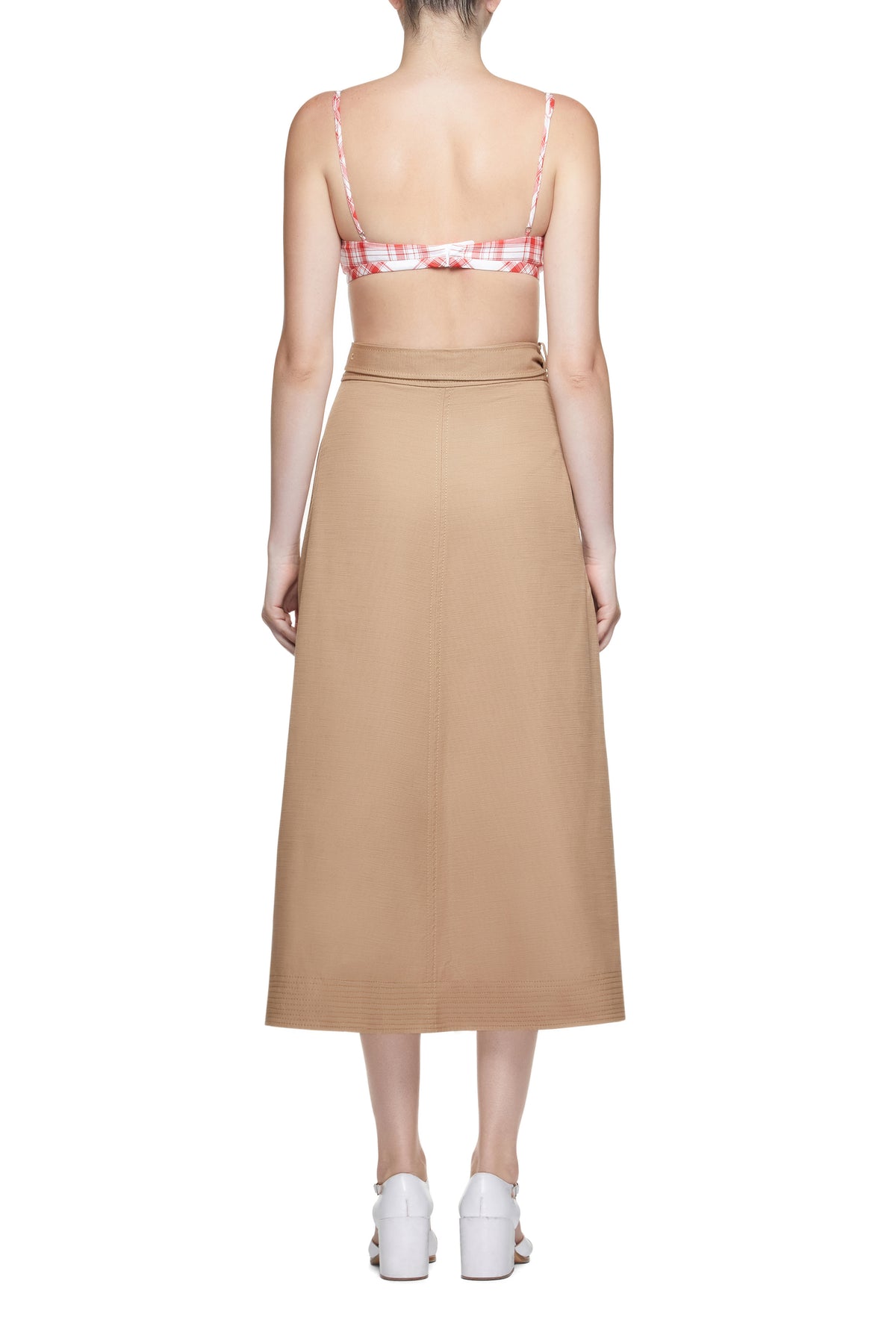 レッドチェックのアップサイクルコットンのガイアブラレット