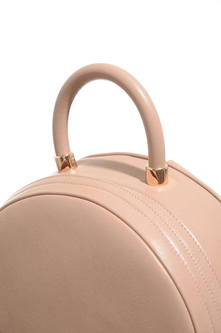 Billie Backpack in Nude Nappa Leather