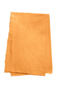 Botanical Dye Scarf in Fluorescent Orange Cashmere