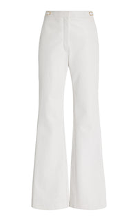 Vesta Pant in Ivory Leather