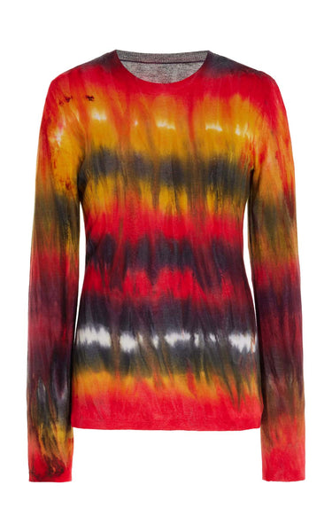 ニット/セーター juemi Tie Dyed Long Tail Knit Women's Tie-dye jumper in cable-knit cotton | Multicolor