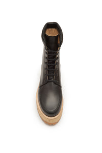 David Boot in Black Leather