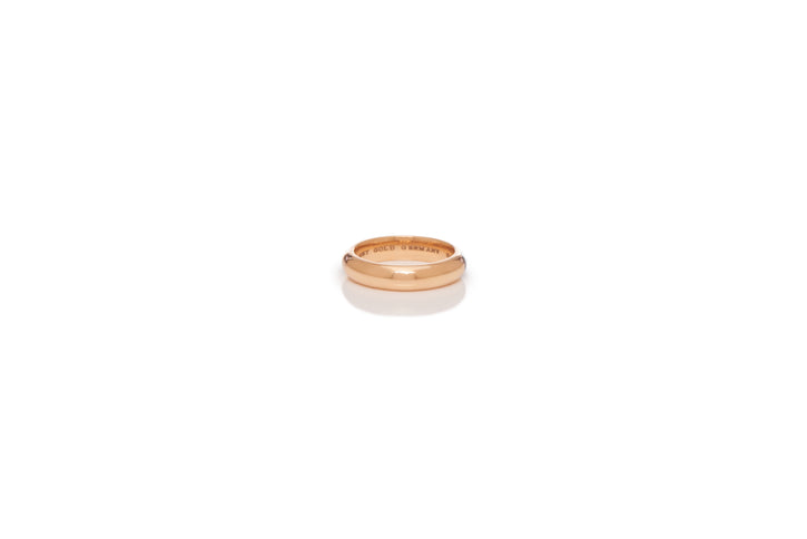 Ring in 18K Rose Gold & Vitreous Black Enamel