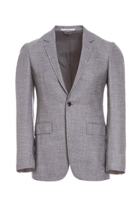 Damien Jacket in Light Grey Wool Cashmere