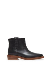 Reza Ankle Boot in Black Leather