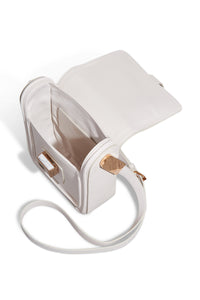 Marvelle Crossbody Bag in Ivory Nappa Leather