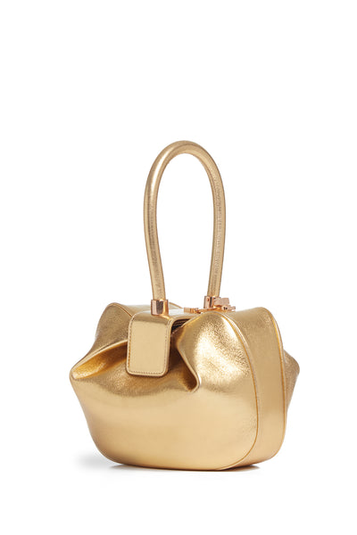 Nina Top Handle Crossbody Purse in Natural & Gold