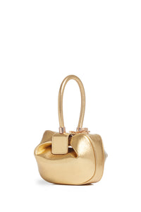 Demi Bag in Gold Metallic Nappa Leather