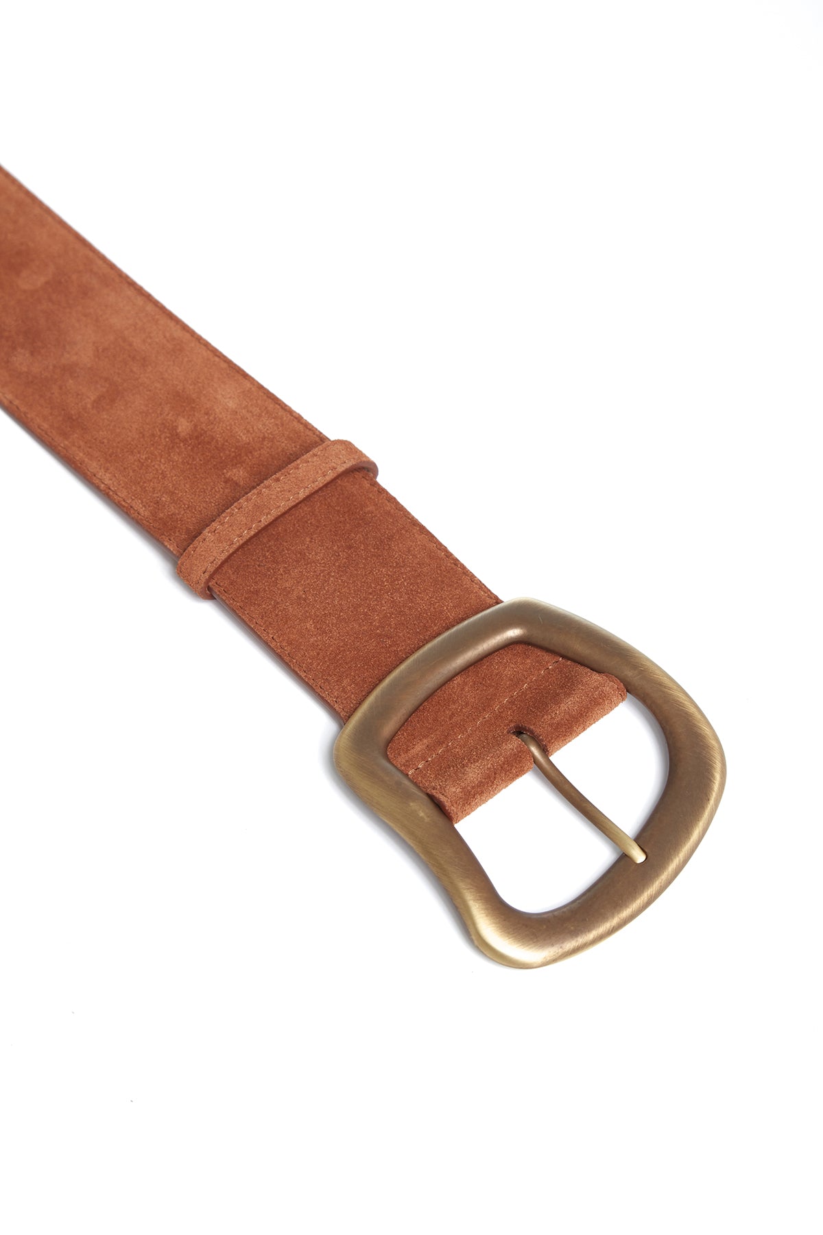Large Simone Belt in Brown Suede