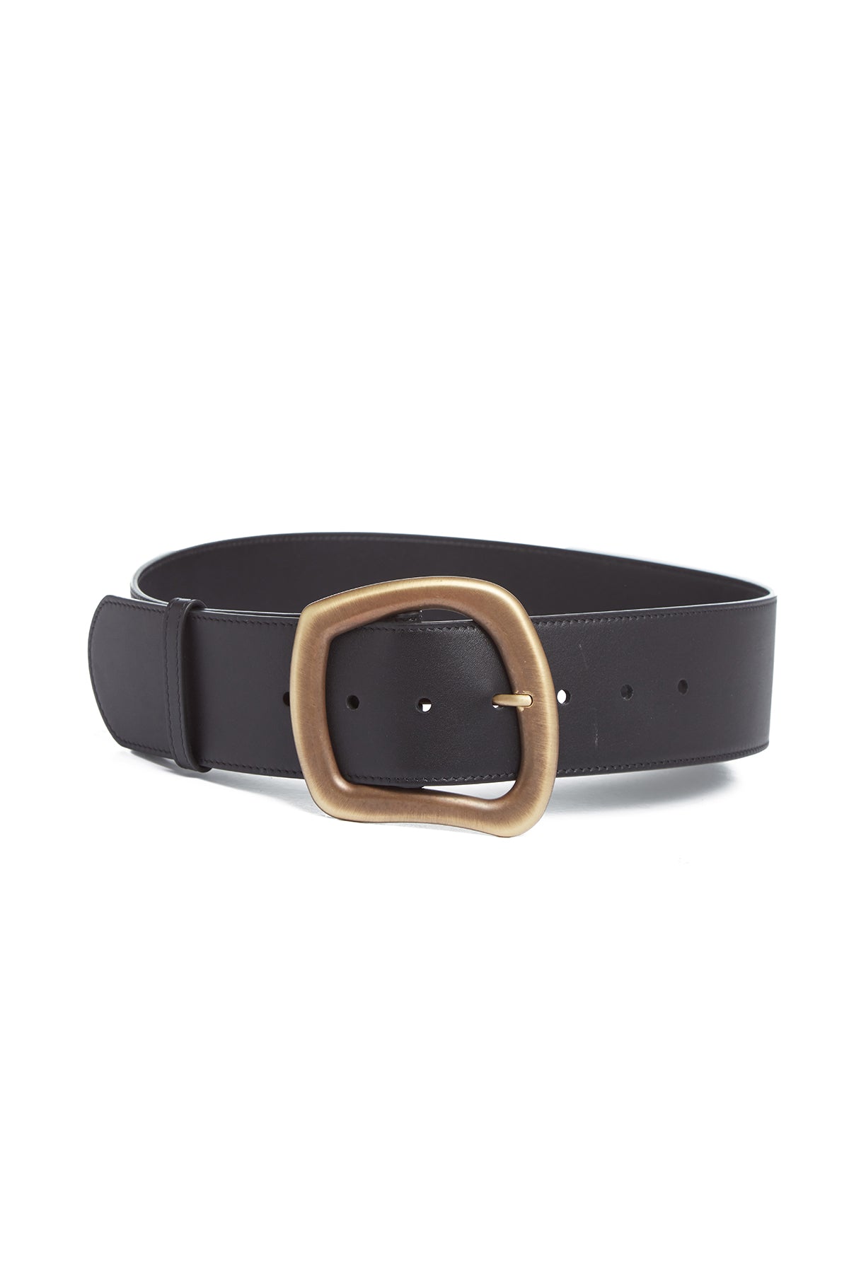 Large Simone Belt in Black Leather