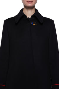 Matrona Coat in Black Lightweight Cashmere