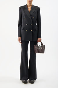 Mini Baez Bag in Bordeaux Nappa Leather
