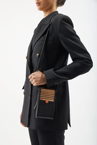 Mabel Phone Case in Black Nappa Leather