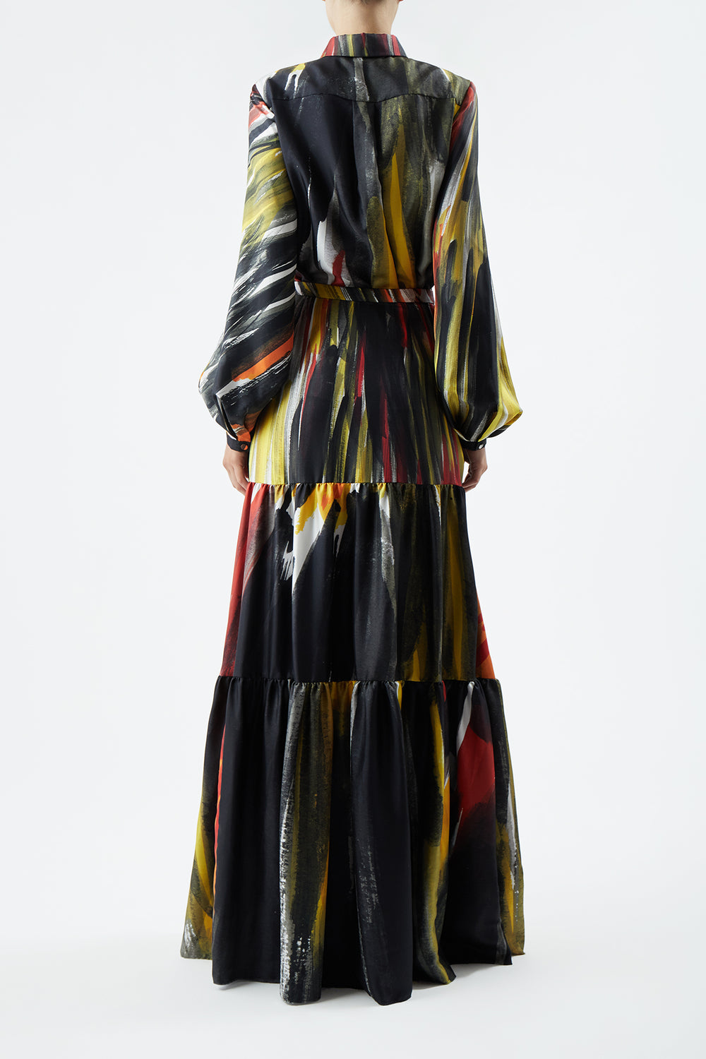 マルチプリントシルクのデルマートップ