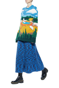 Ines Knit Sweater in Yellowstone Cashmere