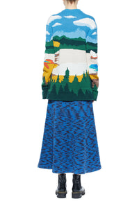 Ines Knit Sweater in Yellowstone Cashmere