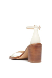 Meister Heel Sandal in Cream Leather