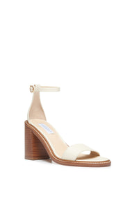 Meister Heel Sandal in Cream Leather