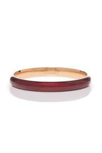 Vitreous Red Enamel & 18K Gold Bangle