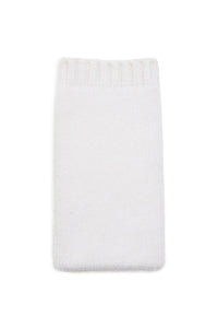 Knit Phone Cover in Ivory Cashmere