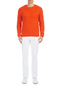 Lawrence Knit Sweater in Orange Welfat Cashmere