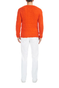 Lawrence Knit Sweater in Orange Welfat Cashmere