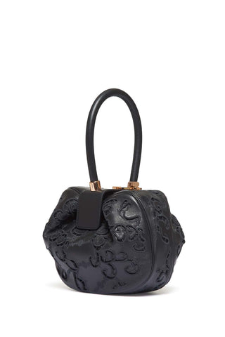 Nina Lace Bag in Black Nappa Leather
