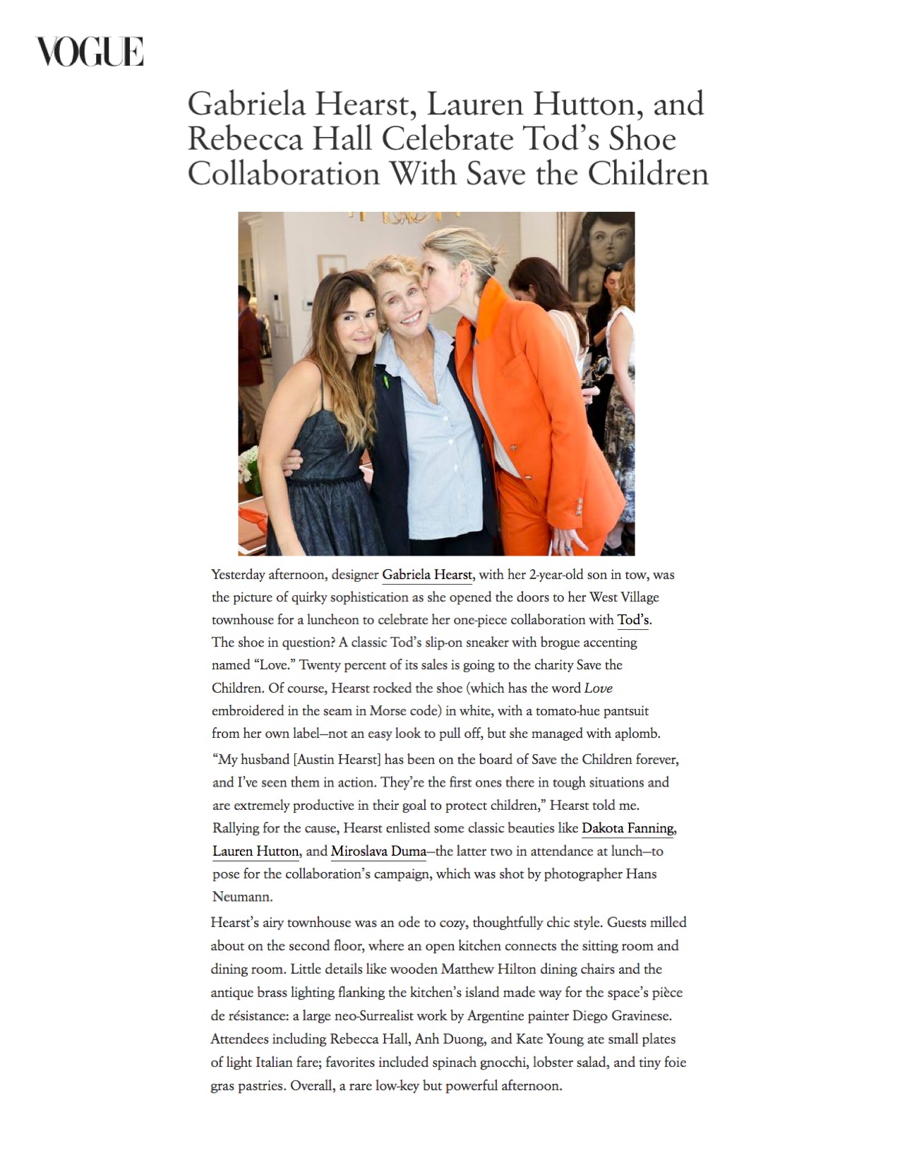 Gabriela Hearst  Save the Children