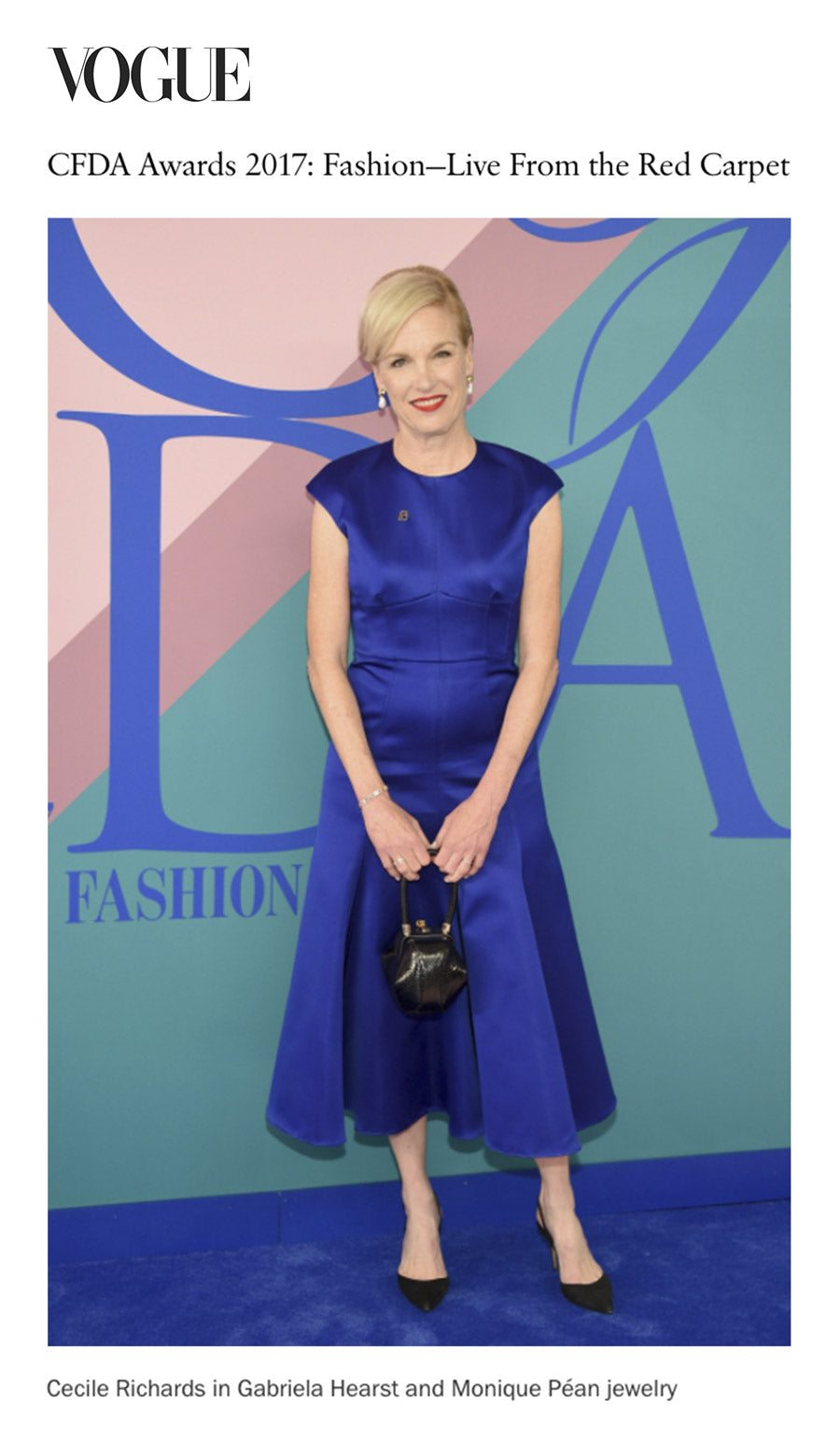 CFDA Awards 2017 Cecile Richards