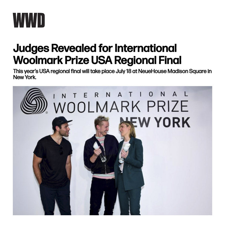 Judges Revealed for International Woolmark Prize USA