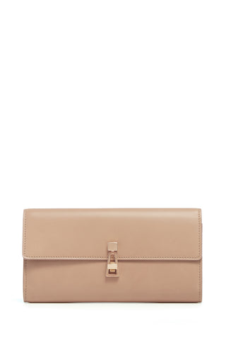Nude Calf Leather Phone Wallet - Front View | Gabriela Hearst