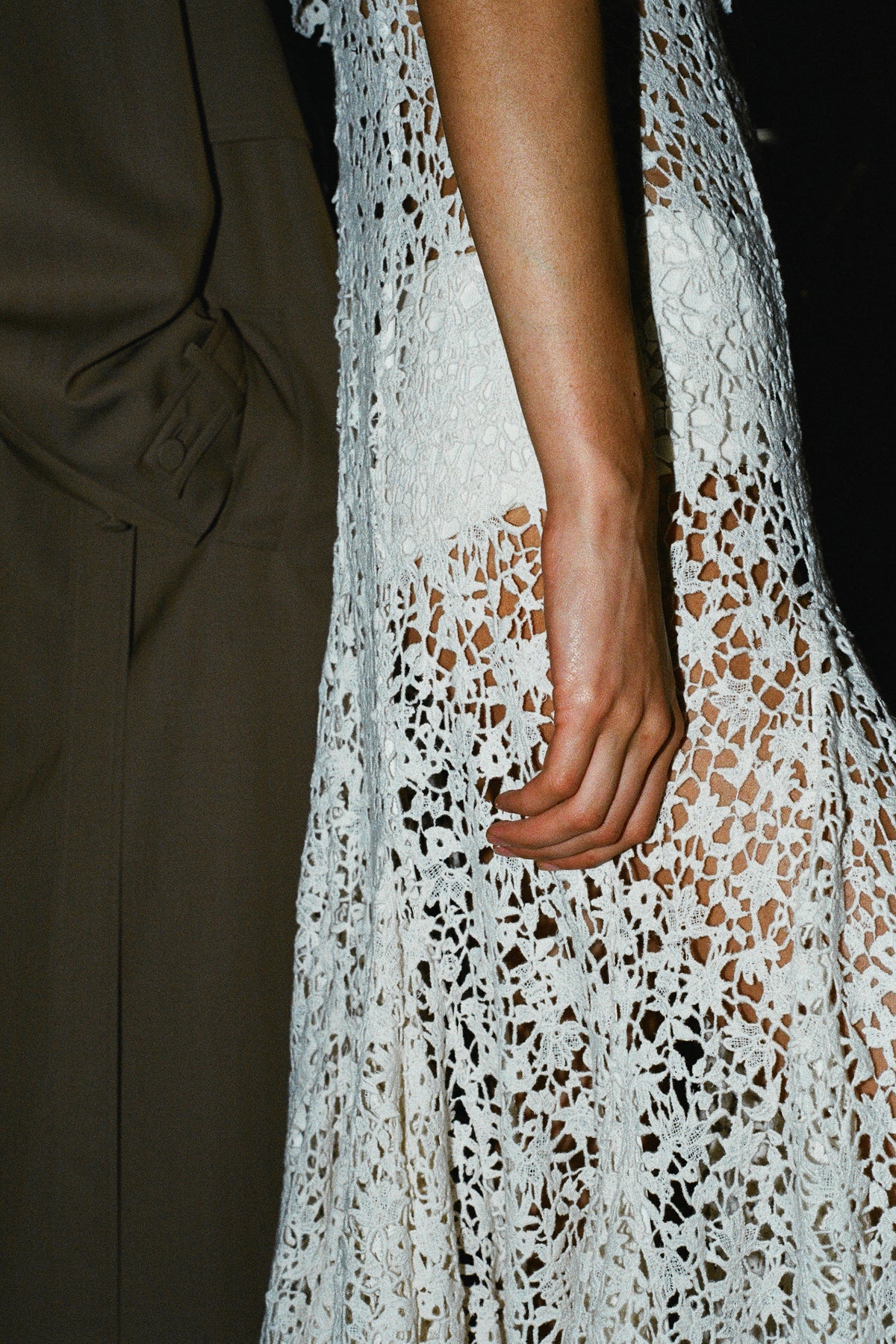 Lulsy Dress in Ivory Floral Cashmere Lace