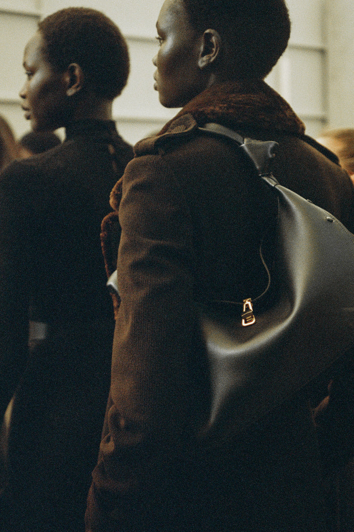Houstt Trench Coat in Chocolate Cashmere Corduroy
