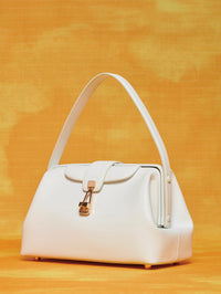 Golda Bag in Ivory Leather