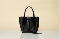 Small Marija Tote Bag in Black Nappa Leather