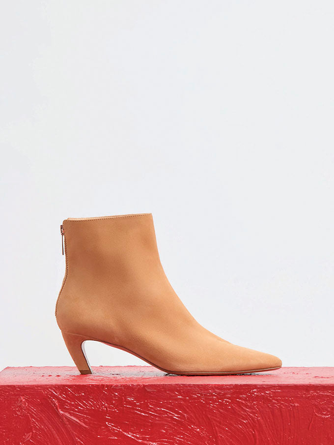 Orange ankle boots hotsell