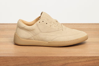 Sand Nubuck Ohio Slip-on Sneaker - Lifestyle Shot | Gabriela Hearst