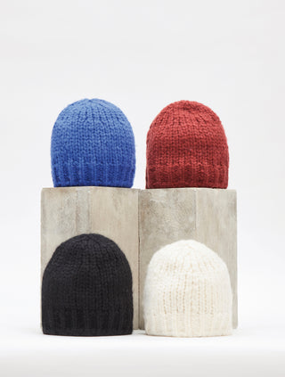 Welfat Cashmere Knit Hats in Four Colors - Styled Display | Gabriela Hearst
