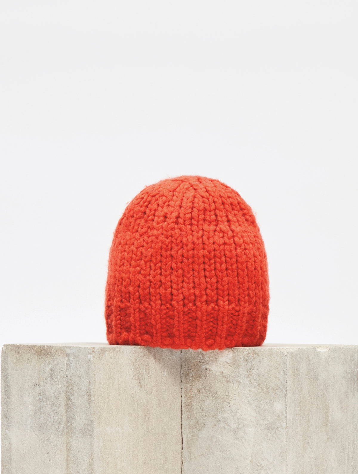 Pacino Knit Hat in Antelope Orange Welfat Cashmere