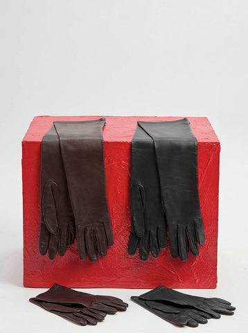 Wessex Short Gloves in Black Nappa Leather