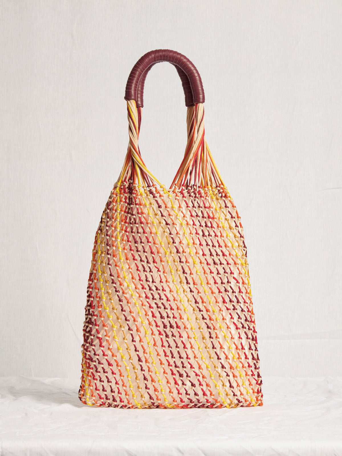 Hybris Macrame Hobo Bag in Multi Silk