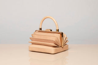 Nude Snakeskin Diana Bag Studio Photography - Three Quarter View | Gabriela Hearst