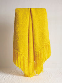 Lauren Knit Wrap in Cadmium Yellow Welfat Cashmere