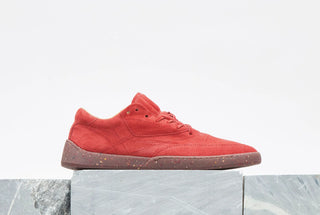 Orange Nubuck Ohio Sneakers - Styled on Marble Platform | Gabriela Hearst