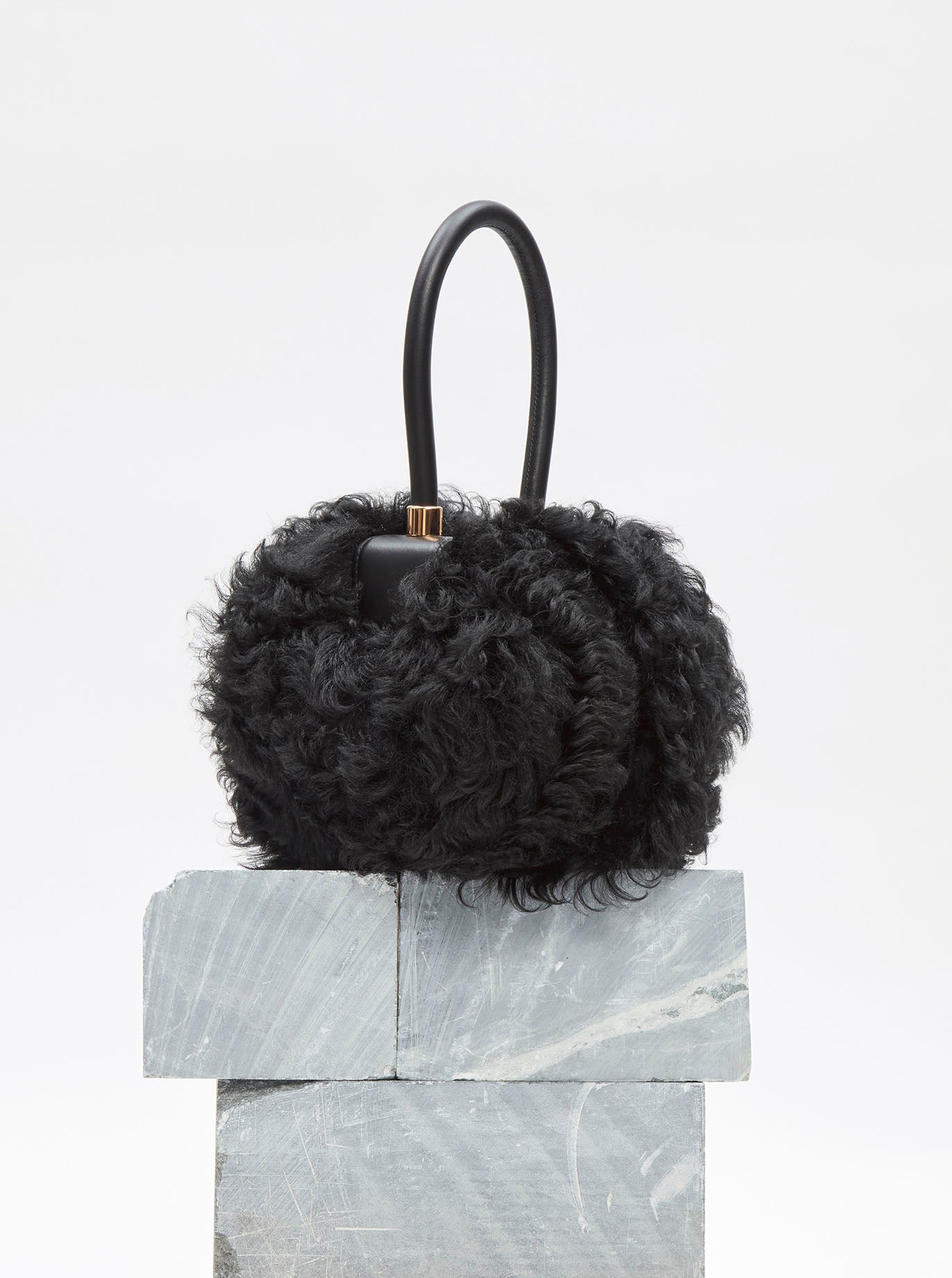 Black Shearling Nina Bag | Gabriela Hearst